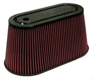 K&N Universal Air Filter - Carbon Fiber Top and Base - 3-7/8"FLG