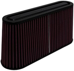 K&N Universal Air Filter - Carbon Fiber Top and Base - OVAL FLG,