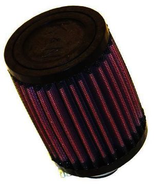 K&N Universal Rubber Filter - 1-1/4"20DEG FLG, 3"OD, 4"H