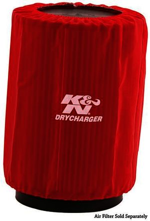 K&N Air Filter Wrap - DRYCHARGER; RU-3270, RED