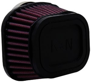 K&N Universal Rubber Filter - UNIVERSAL 1-1/2" X 2.2" OVAL FLG.