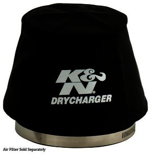 K&N Air Filter Wrap - DRYCHARGER; RU-5163, BLACK