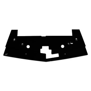 Mishimoto 05-09 Ford Mustang Air Diversion Plate, Black Finish