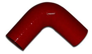 Vibrant silicone koppeling, 90 graden - rood