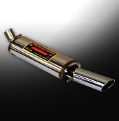 Supersprint Rear exhaust 120 x 80 Stainless steel - VW CORRADO