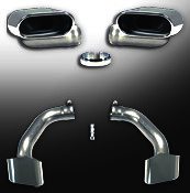 Supersprint Endpipe Kit R. - L. ov. 145x75 - (For OEM rear bump